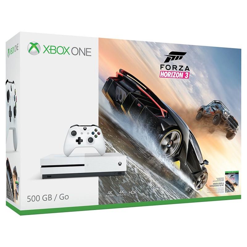 TECNOSHOP Console Xbox One S 500 GB bianco + Forza Horizon 3 bundle